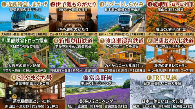 一度は乗りたい！日本の鉄道旅おすすめ11選