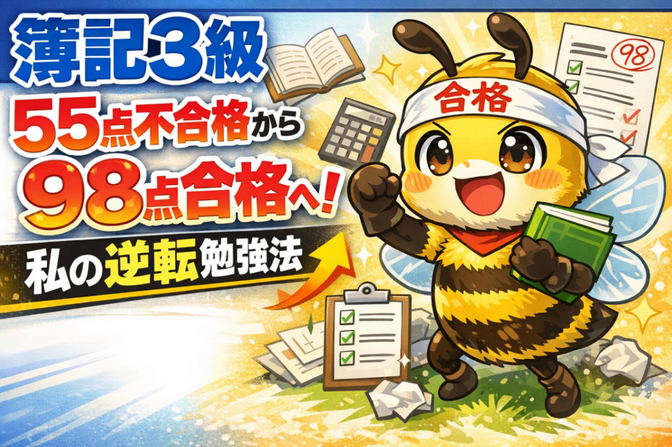 簿記3級55点から逆転合格！ChatGPTを使った勉強法