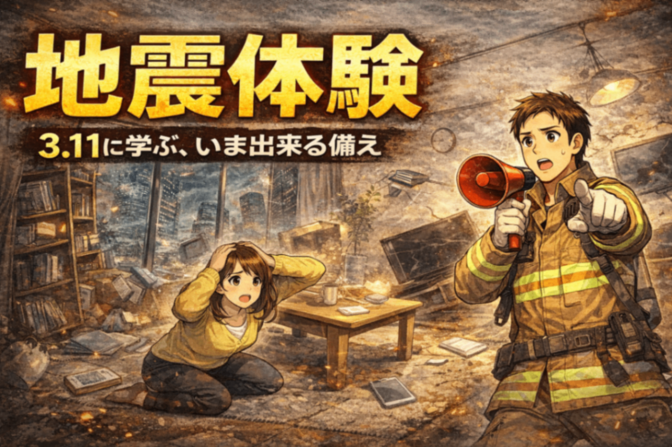 No.16【現役消防士が伝える】3.11前にマンションでの地震体験から防災について学ぼう！