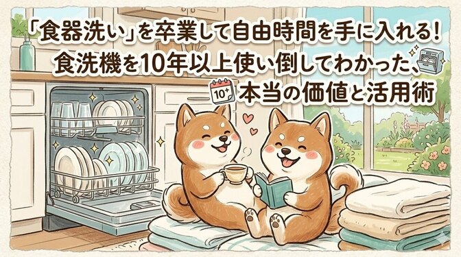 「食器洗い」を卒業して自由時間を手に入れる！食洗機を10年以上使い倒してわかった、本当の価値と活用術