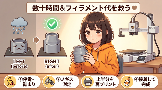 【機械工学×化学知識】30時間の3D印刷を救う「Z軸からの再開術」前編