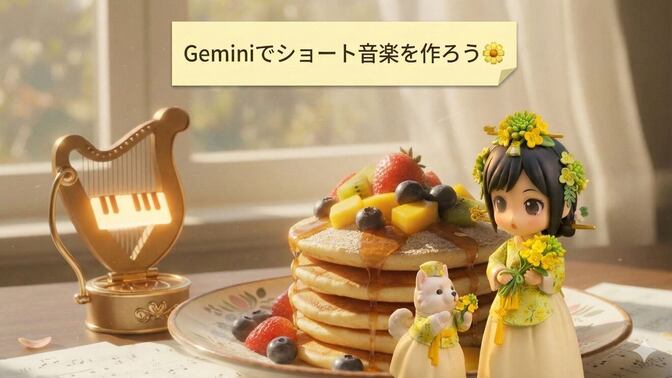 【Gemini】でショート音楽を作ろう🌼