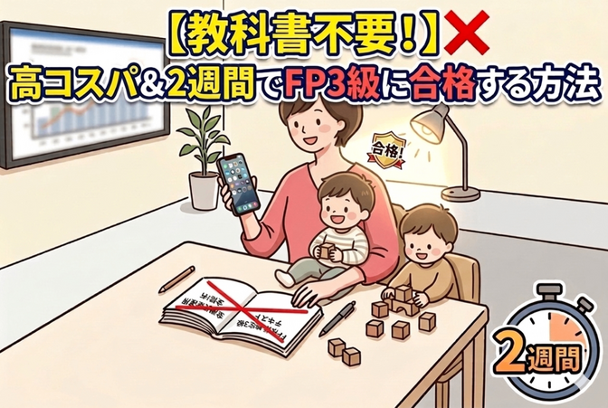 【教科書不要！】高コスパ&2週間でFP3級に合格する方法