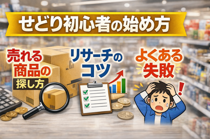 せどり初心者の始め方｜売れる商品の探し方・リサーチのコツ・よくある失敗