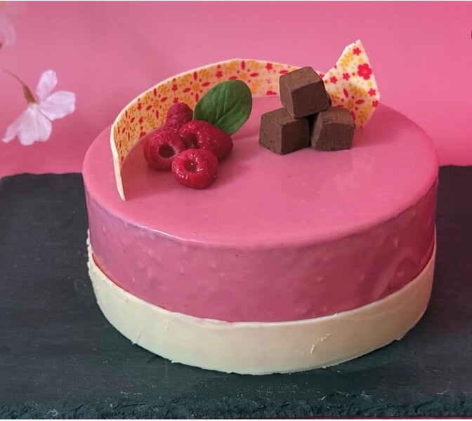 ラズベリー大好き、ラズベリーのムース🍓