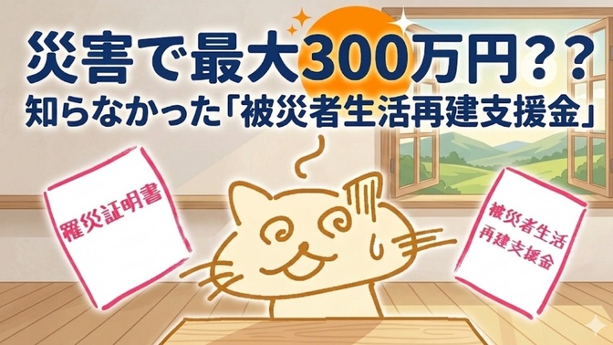 災害で最大300万円？？知らなかった「被災者生活再建支援金」