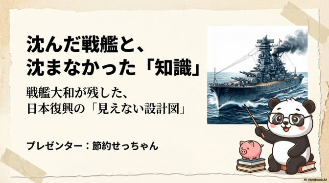 沈んだ戦艦が、日本の高度成長をつくった？ ～戦艦大和と「消えない知識」という資産の話～