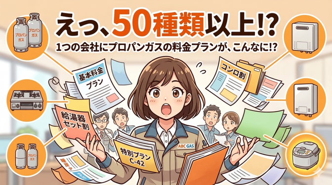1つのガス会社に「料金プラン」が何種類あるか知ってる？
