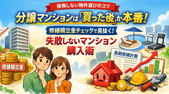 分譲マンションは「買った後」が本番。修繕積立金から見抜く、後悔しない物件選び