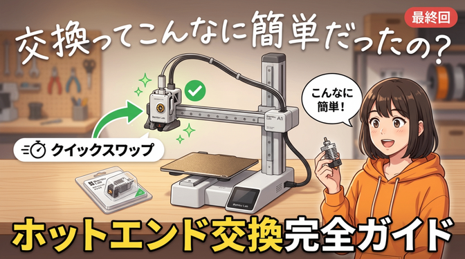 【ノズル詰まり緊急レスキュー③】検出システムとホットエンド交換 ─ Bambu Lab完全ガイド