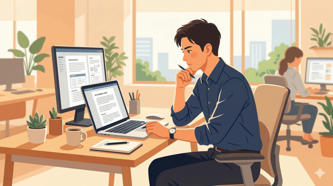 AIは「下書きツール」です。完成品だと思って出した瞬間、信頼を失う