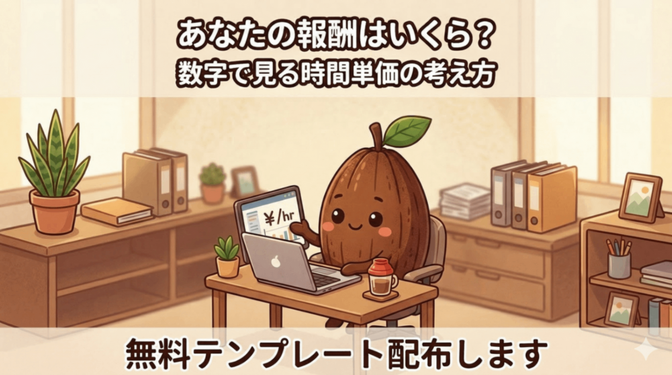あなたの報酬はいくら？　数字で見る時間単価の考え方