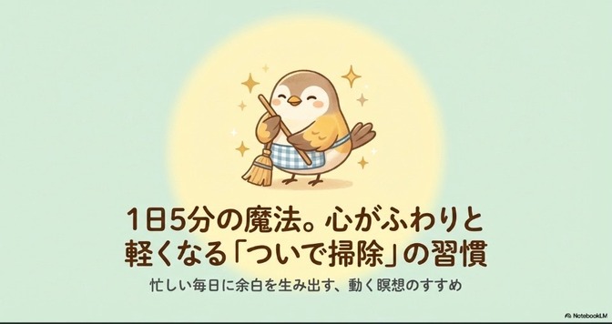 1日5分の掃除は「心のメンテナンス」