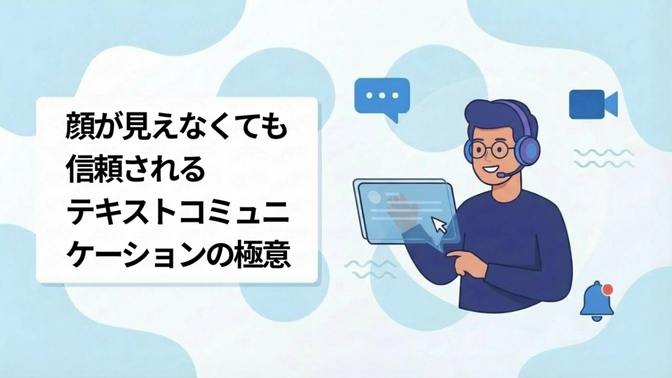 顔が見えなくても信頼される「テキストコミュニケーション」の極意