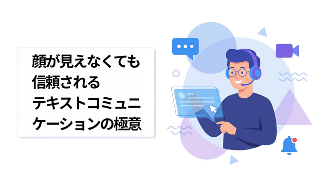 顔が見えなくても信頼される「テキストコミュニケーション」の極意