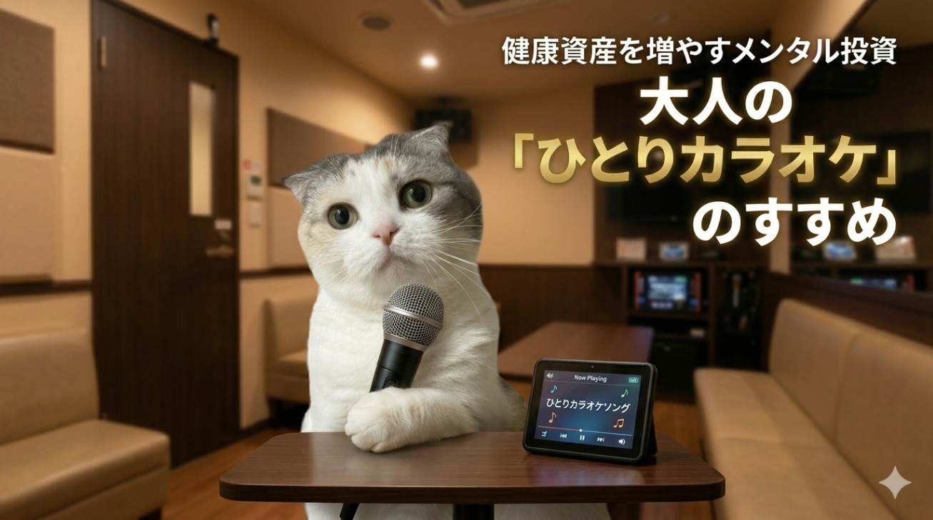 健康資産を増やすメンタル投資】大人の「ひとりカラオケ」のススメ