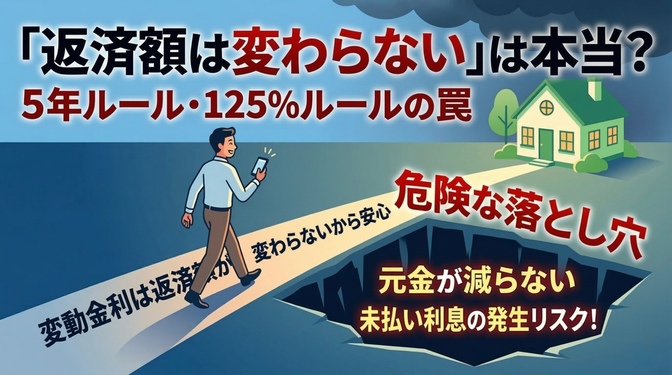 「返済額は変わらない」は本当？5年ルール・125%ルールの危険な落とし穴