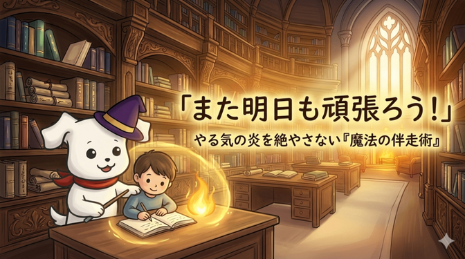 「また明日も頑張ろう！」やる気の炎を絶やさない『魔法の伴走術』