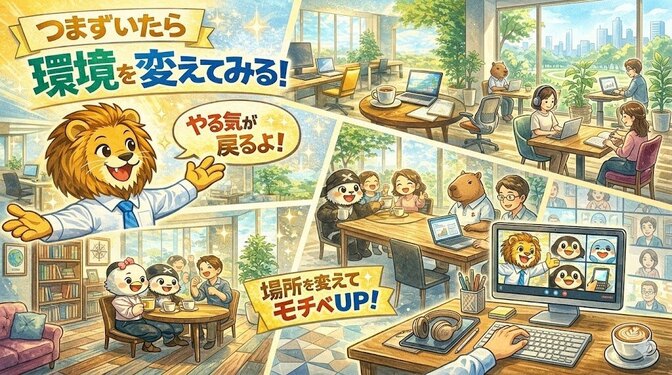 つまずいたら「環境を変えてみる」