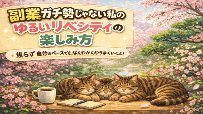 副業ガチ勢じゃない私のゆるいリベシティの楽しみ方