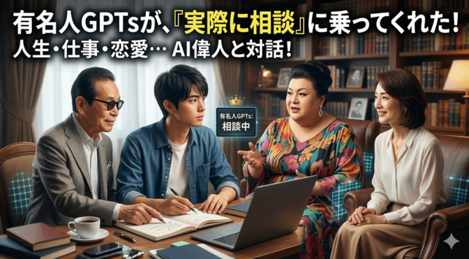 有名人GPTsを作ったら意外と最強の壁打ち相手だった🤖