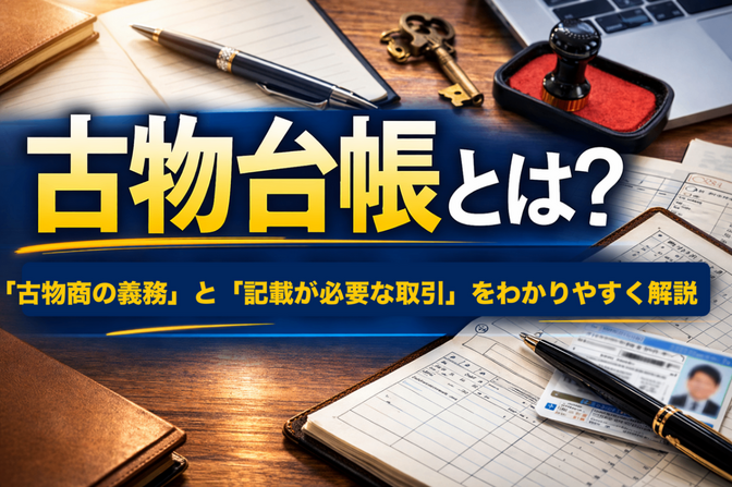 古物台帳とは？ 古物商の義務と記載が必要な取引を解説！
