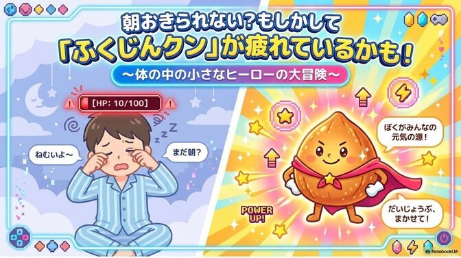 朝おきれない？もしかして「副腎（ふくじん）クン」が疲れているかも！