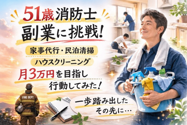 第１話　公務員でも副業できる（チャレンジ3カ月）！？　51歳消防士が実際にやってみた