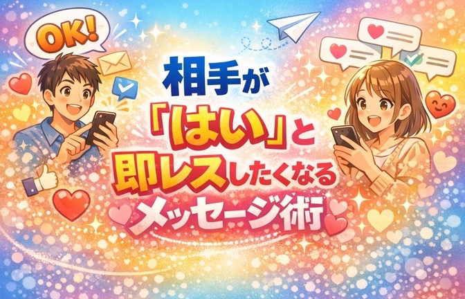 相手が「はい」と即レスしたくなるメッセージ術