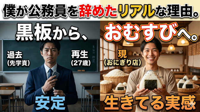 学校の先生を辞めて、おにぎり屋を始めた私。起業失敗談