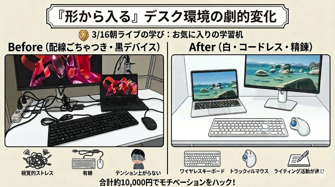 「形から入る」は最強のモチベーションハック！10,000円の投資で執筆が劇的に楽しくなった理由