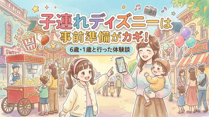 子連れディズニーは事前準備がカギ！6歳・1歳と行った体験談