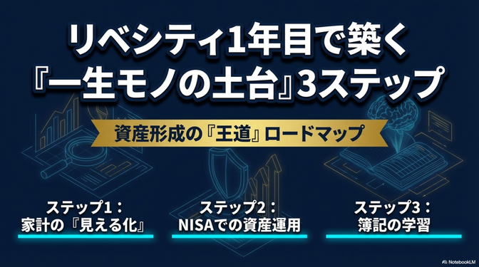 リベシティ1年目で築く「一生モノの土台」3ステップ ―資産形成の『王道』ロードマップ―