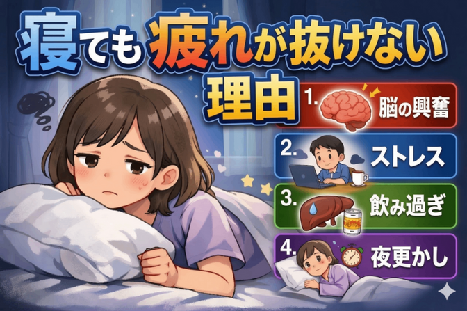 寝ても疲れが抜けない理由😵休養は“技術”だった