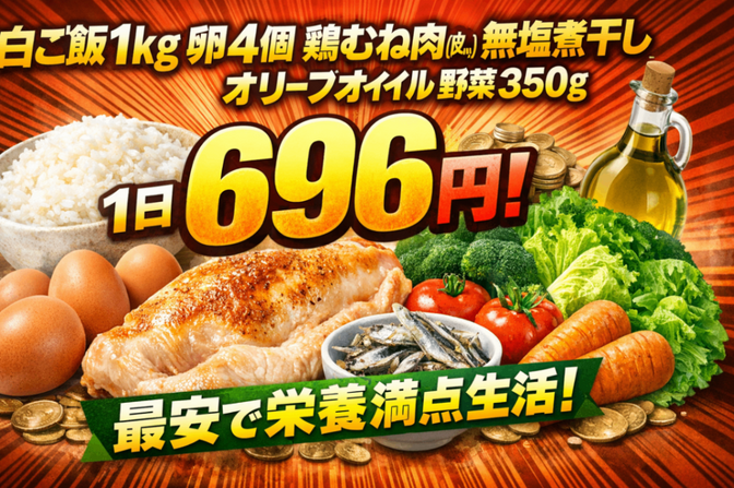 "超最適化" ボディビルダーが栄養最優先で一般人向けの食事メニューを考えてみた