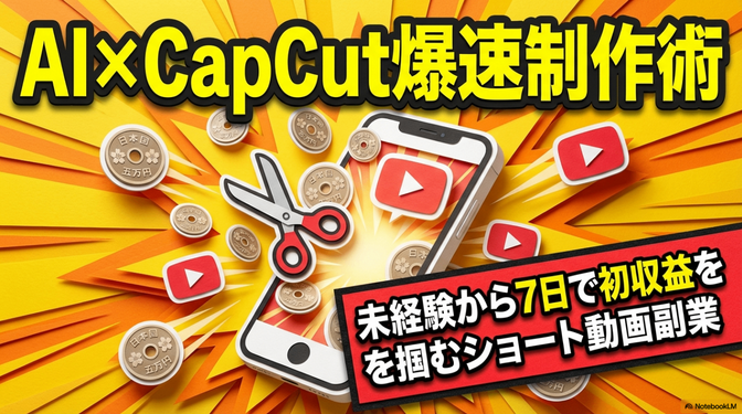 未経験から7日で収益を掴むショート動画副業：AIとスマホ1台で「時間がない」を武器に変える。