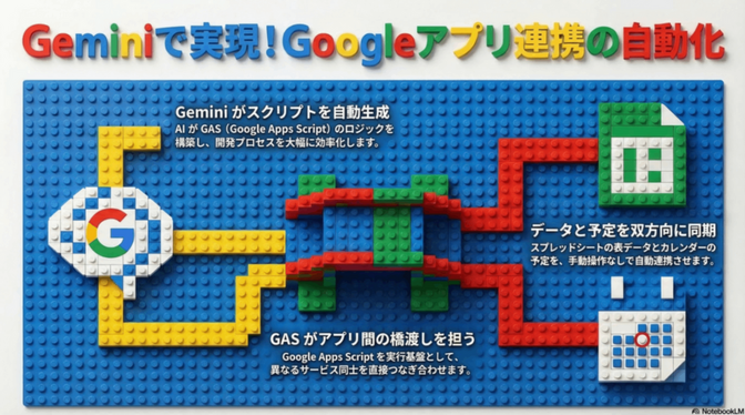 スプレッドシートでGoogleカレンダーに記入しよう（Geminiで出来る）