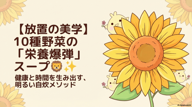 【健康資産を爆上げ！】オフィスで二度見される？「10種野菜の最強スープ」仕込み術(*´∀｀*)