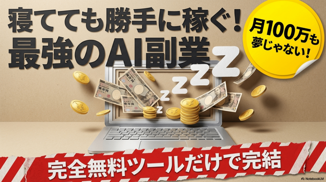 【寝ている間に収益が発生する】初心者向け：AIと癒やし動画が切り拓く「ストック型副業」の新常識