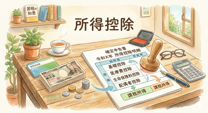 【税金の払いすぎは卒業！】今日からできる「所得控除」入門：知るだけで手元のお金が残る魔法の仕組み