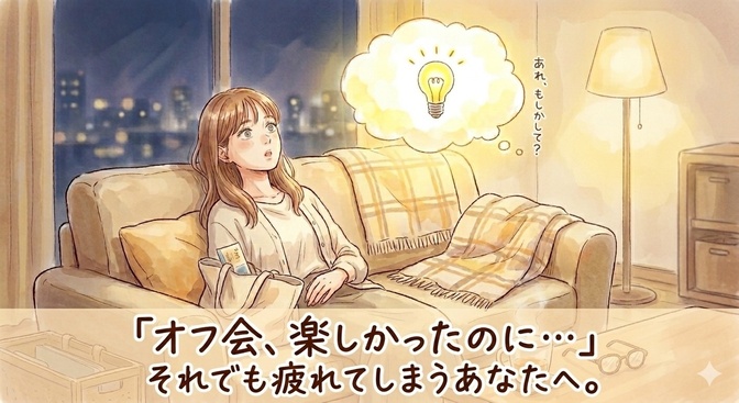 「オフ会、楽しかったのに・・・」それでも疲れてしまうあなたへ。