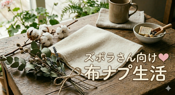 軽い気持ちで始めてみよう💓　ズボラさん向け「布ナプ生活」体験記