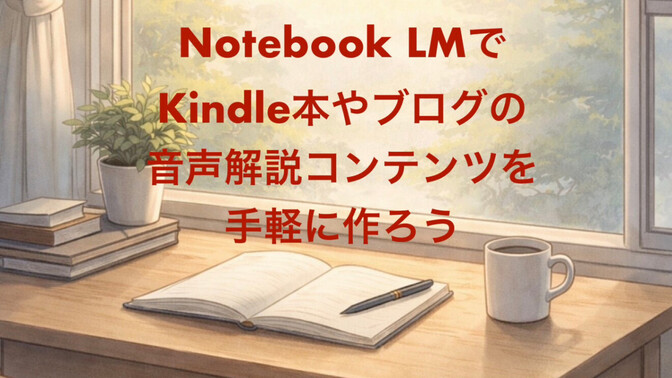 自作のKindle本は、Notebook LMで「音声・動画解説」を作るとPRにかなり活用できます！