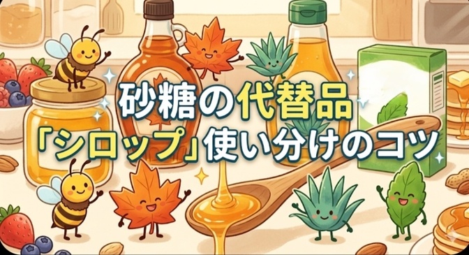 砂糖の代替品 「シロップ」使い分けのコツ
