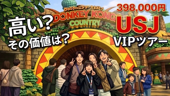 25周年🎊【USJ】398,000円のVIPツアーは高い？家族4人で体験した結論