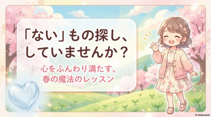 『ない』もの探し、していませんか？