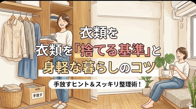 衣類を「捨てる基準」と身軽な暮らしのコツ
