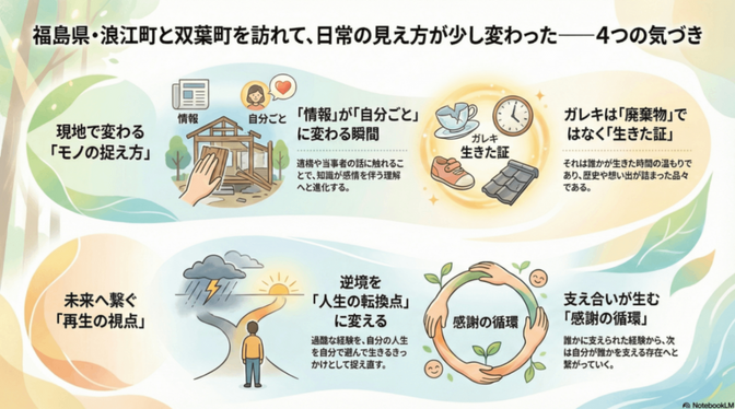 福島県・浪江町と双葉町を訪れて、日常の見え方が少し変わった——4つの気づき