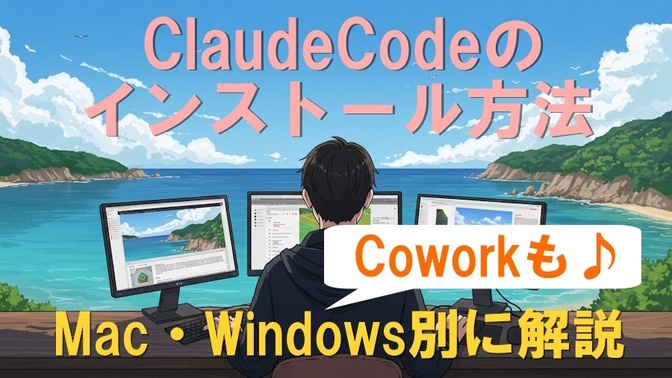 ClaudeCodeのインストール方法｜Mac・Windows別に初心者でもわかるように解説