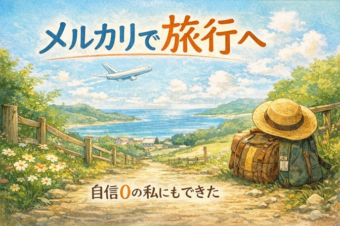石橋を叩いても渡れない私が、メルカリで一歩踏み出せた